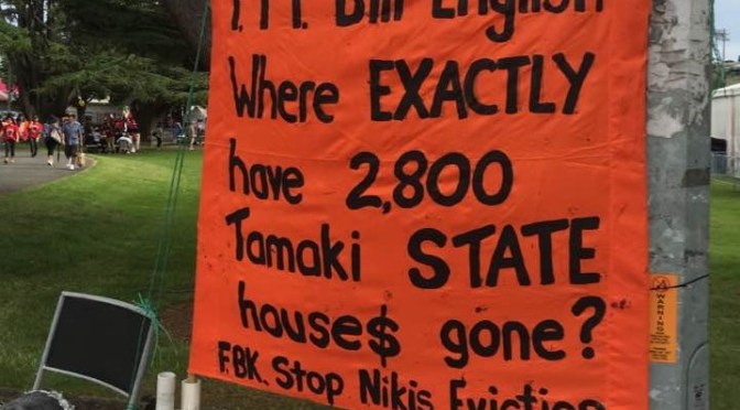 The gentrification of Tamaki under the guise of ‘Regeneration’ scam – the sale of your state assets to private property developers at UNDISCLOSED prices