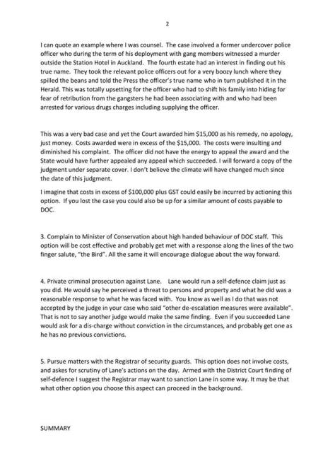 2. Graeme Sturgeons lawyers memo