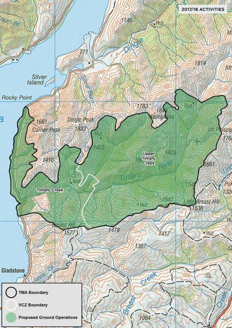 ospri 1080 zone map timaru crk lake hawea winter 2018