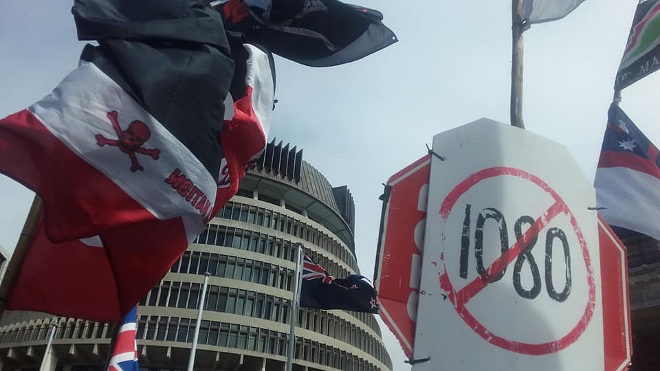 1080 protest nz parliament