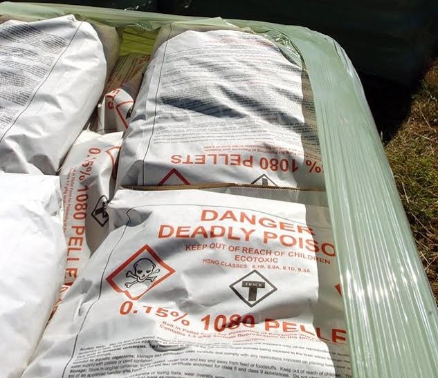 sacks of 1080 pellets
