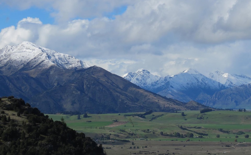 Mt Maude, from the top of Mt Iron. Timaru Creek and the mountains behind Hawea in the distance - Photo Carol Sawyer