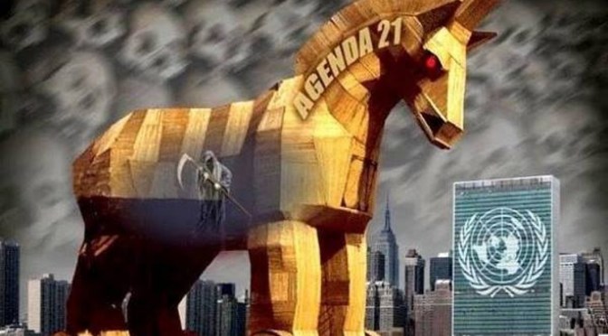 “We are moving toward a New World Order … and we shall never turn off that road…the environmental crisis will be the international disaster that will unlock the New World Order, one world government.”