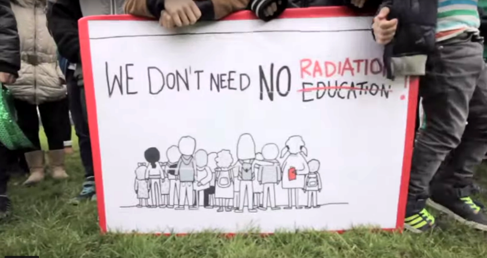 radiation irish protest