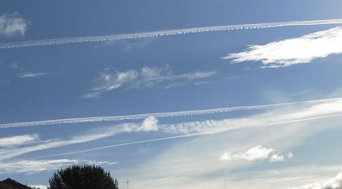 On the eve of the virus lockdown, NZ citizens saw an intensive display of aerosol trails with sightings around the country of small planes flying weird routes