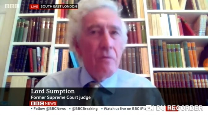 A former UK Supreme Court judge says lockdown is destroying lives & self isolation should be a personal decision, not mandatory