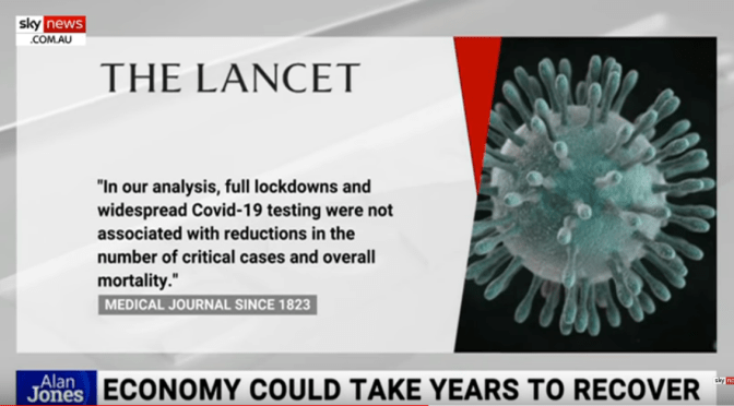 Lancet says lock downs & testing not associated with reductions in critical CV cases & overall mortality
