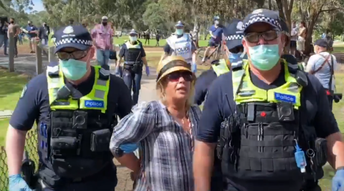 Police State Victoria is ramping it up, arresting elderly persons & raiding fruit & veggie markets