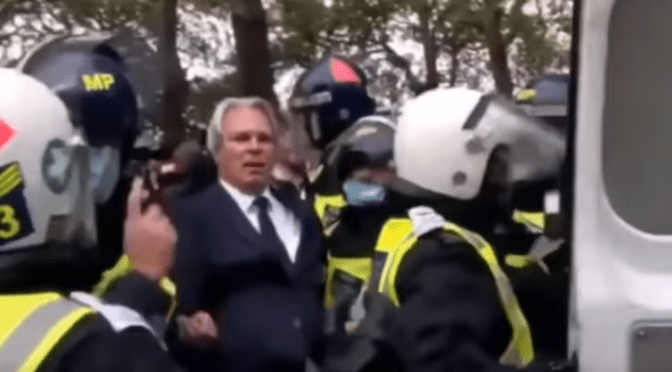 The book seized by the British polizei when they arrested the German Doctor who spoke out at the recent Trafalgar Square protest