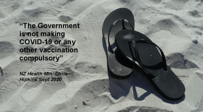 A flip-flop on the ‘not mandatory’ jab policy in NZ (Video)