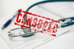 stethoscope and papers censored