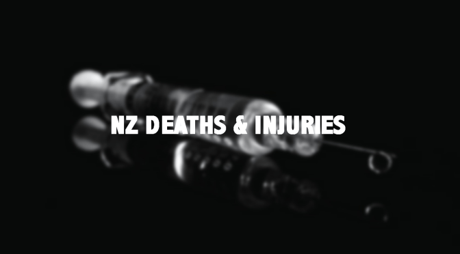 NZ: over 150 confirmed deaths, 2 per day on average … 100s injuries, heart attack, stroke, clots … important info on what you can do (citizens register)(Update 294@ 23 Dec, 2021)