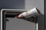 newspaper in mail box