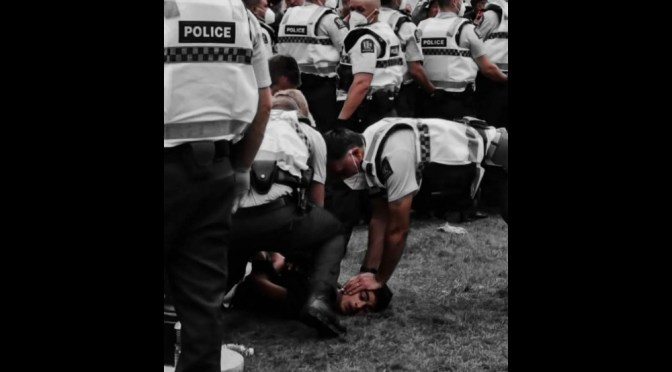 NZ Police brutality at Parliament: a 17 YO teen is injured … restrained by full body force on his head
