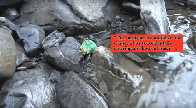 Contrary to independent studies, DoC claims that 1080 does not kill or harm fish … important safety info if you fish for food