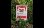 brodifacoum poison warning sign