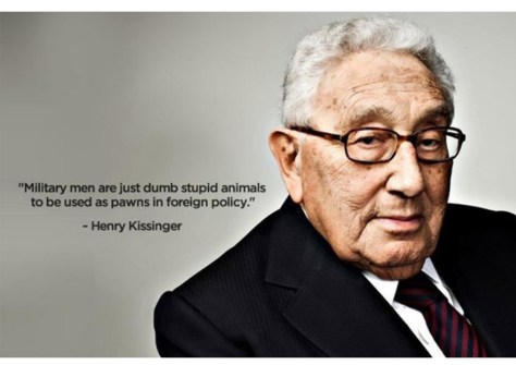 Kissinger meme about the military