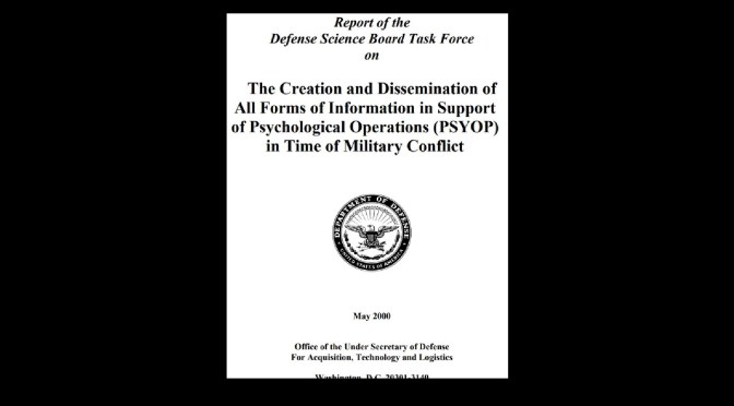 An introduction to three types of military PSYOP (from their own documents)