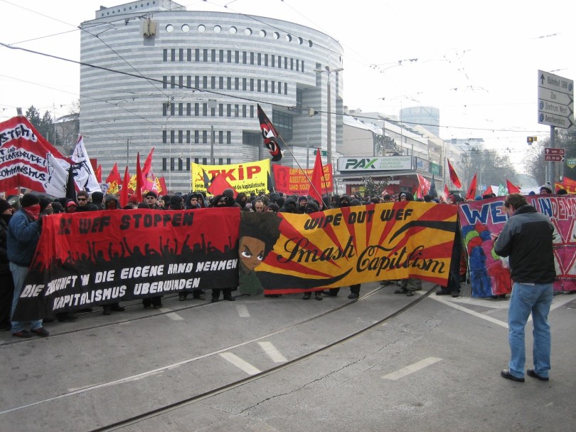 demonstration against WEF