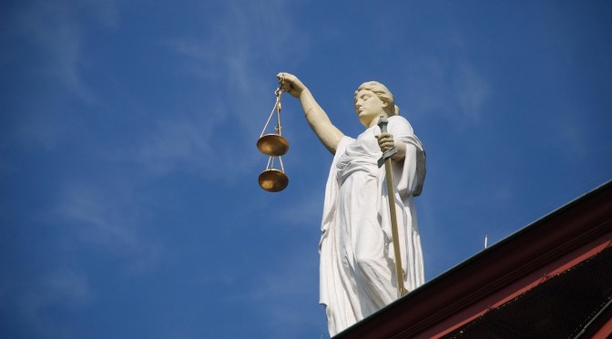 Lady Justice with scales