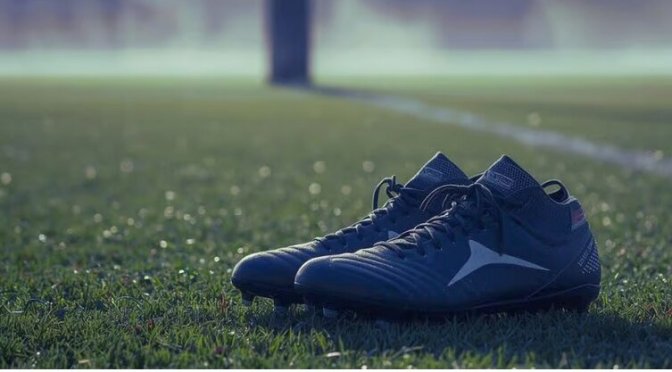 rugby boots on field