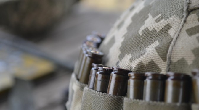 military uniform and bullets