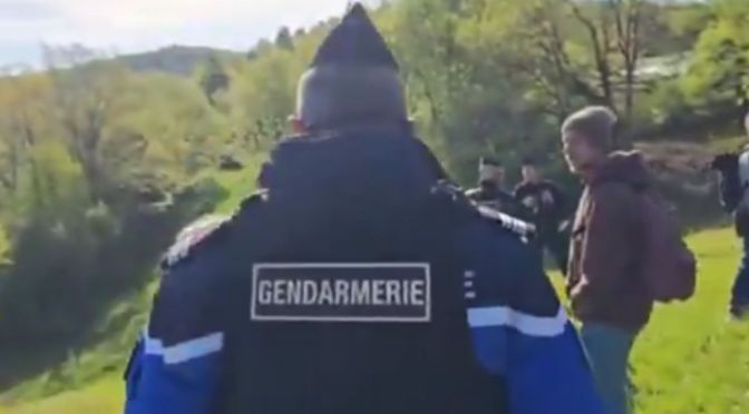 gendarme at french farm