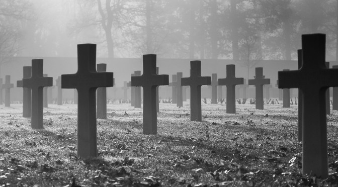 crosses in a cemetery