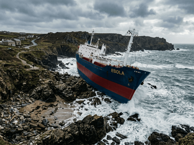 Add ship name EBOLA on hull
