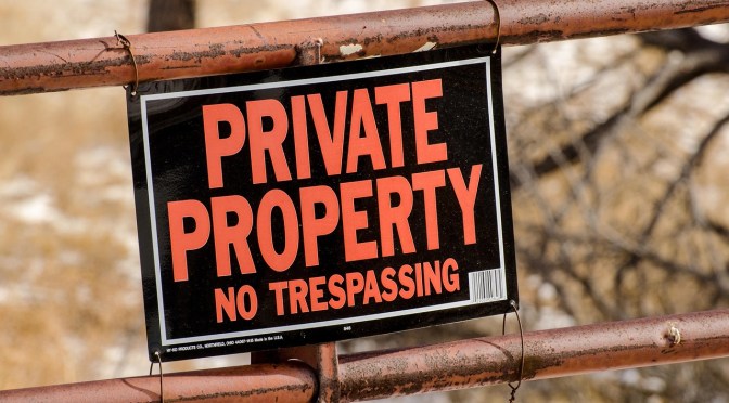 private property sign