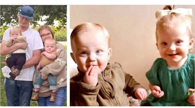 now deceased twins with parents