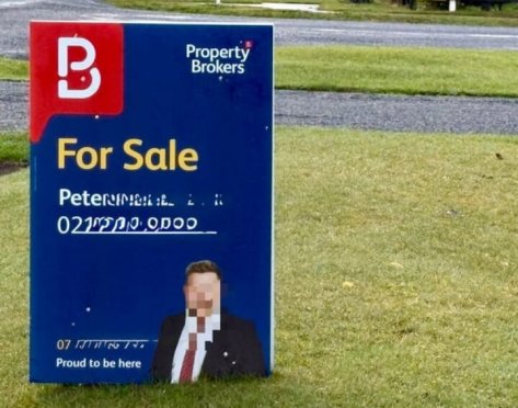 house sale sign - ursula edgington