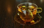 cup of rea with bag